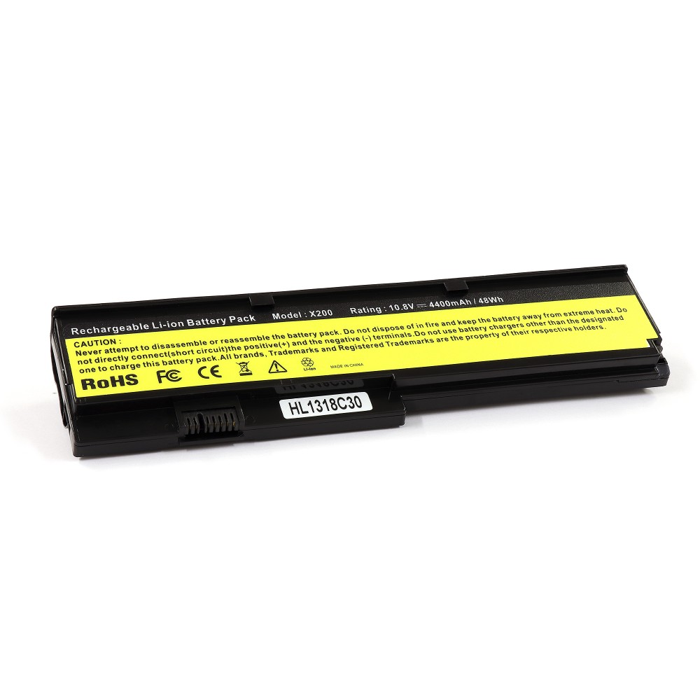 Аккумулятор для ноутбука Lenovo ThinkPad X200, X201 Series. 10.8V 4400mAh. PN: 42T4534, 42T4535.