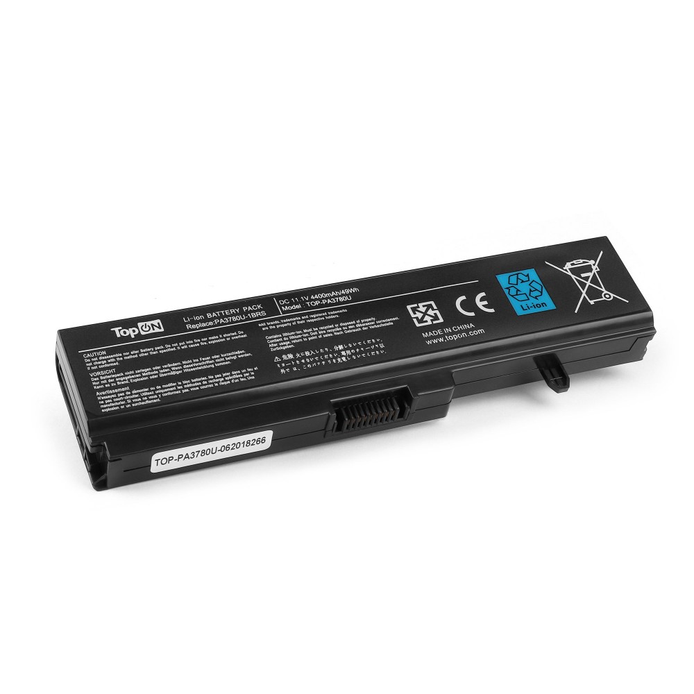 Аккумулятор для ноутбука Toshiba Satellite T111, T115, T135, Pro T110, Portege T132 Series. 11.1V 4400mAh 49Wh. PN: PA3780U-1BRS, PABAS116, PABAS21.