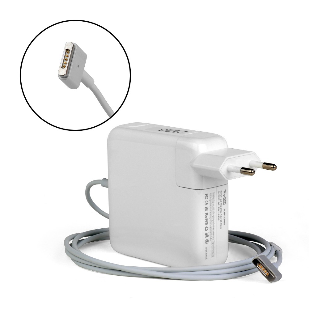 Блок питания TopON для 20V 4.25A (MagSafe2) 85W A1398