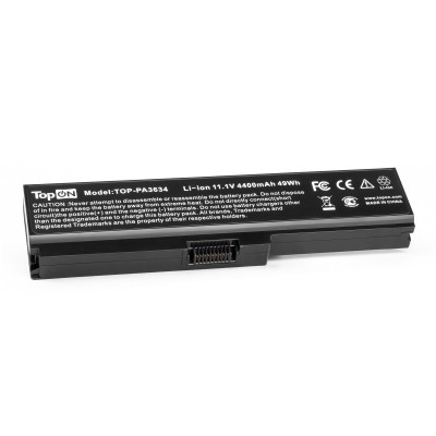 Аккумулятор, батарея для ноутбука Toshiba Satellite Pro A660, C645, L310, M300, T110, Equium U400 Series. 10.8V 4400mAh 49Wh. PN: PA3634U-1BAS, PA3635U-1BAM. Гарантия 12 мес.